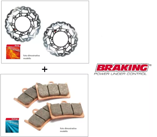 Coppia dischi Braking MARGHERITA + Pastiglie SINT KTM SUPER ADVENTURE R ABS 1290