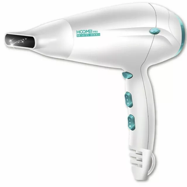 Asciugacapelli con Beccuccio 1800W 2 Velocità Hair Dryer Phon per Capelli HM7665