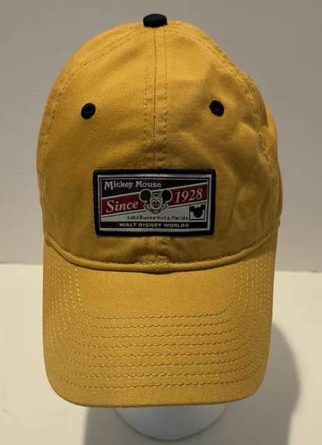 Mickey Mouse Hat Baseball Strapback Cap Yellow Adult Walt Disney World Vacation