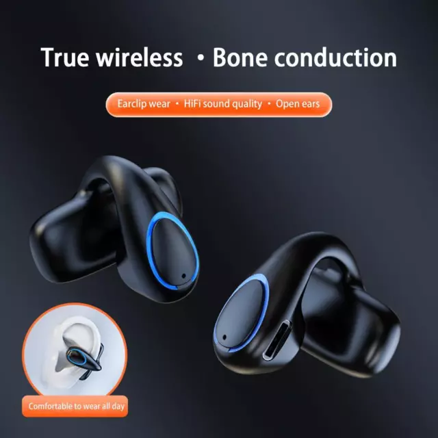 True Wireless Bone Conduction Headphones Bluetooth 5.3 Wireless Headset  Earbuds