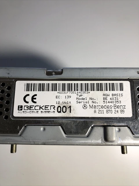 MERCEDES W211 AMPLIFIER amplifier Becker control unit A2118702489 £85.