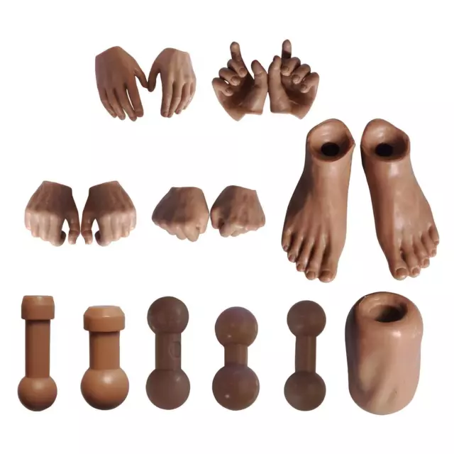 Nude Male / Female 1/6 Scale Action Figure Different Hand Type Paire de Pieds