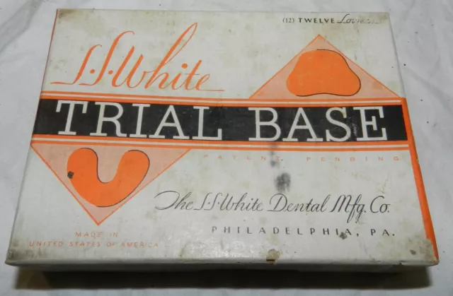 Box from Old Dentist's Office - S.S. White Trial Base - Lowers