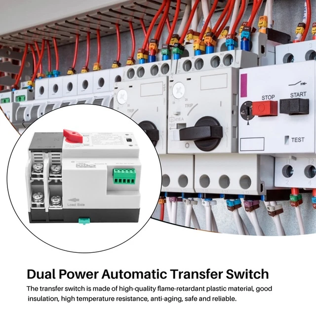 Interruttore ATS 2P 63A 220V – Trasferimento Automatico Doppia Alimentazione Per Generatore