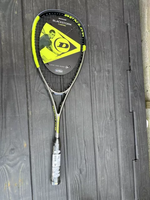 Dunlop Blackstorm Ti CONTROL Squash Racket BRAND NEW