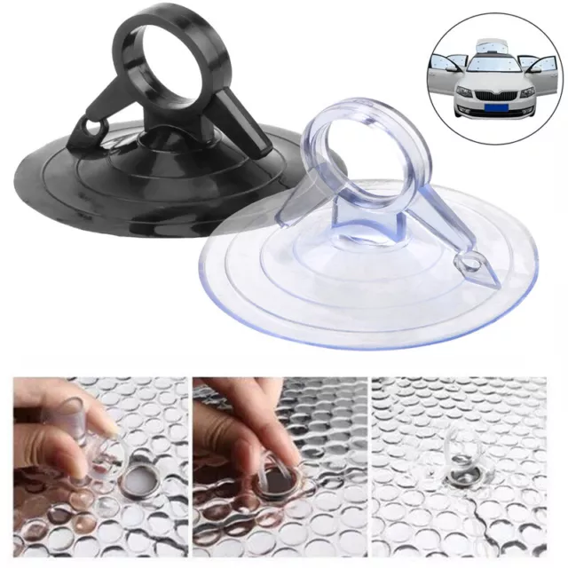 30PC 45mm Car Sunshade Suction PVC Cups Clear Rubber Plastic Window Suckers Pads