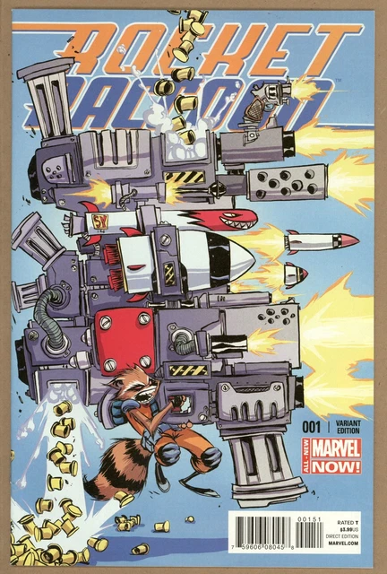 Rocket Raccoon 1 (2014 Marvel) Skottie Young Variant VF/NM