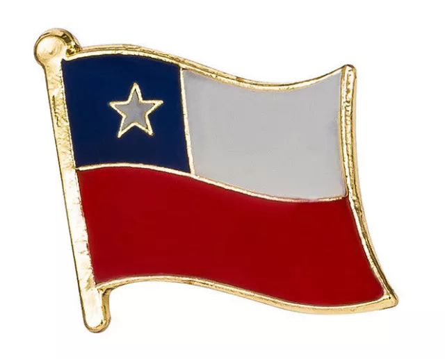 CHILE  Flag Lapel Pin Badge FREE UK POSTAGE