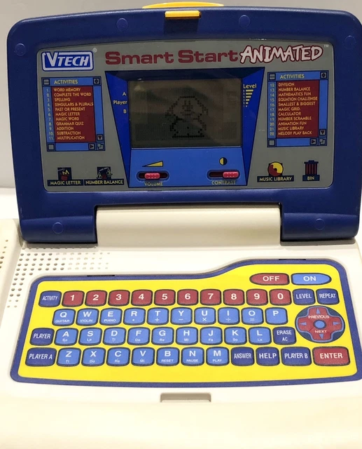VTECH SMART START Animated Computer Interactive laptop Very Rare Tested ...