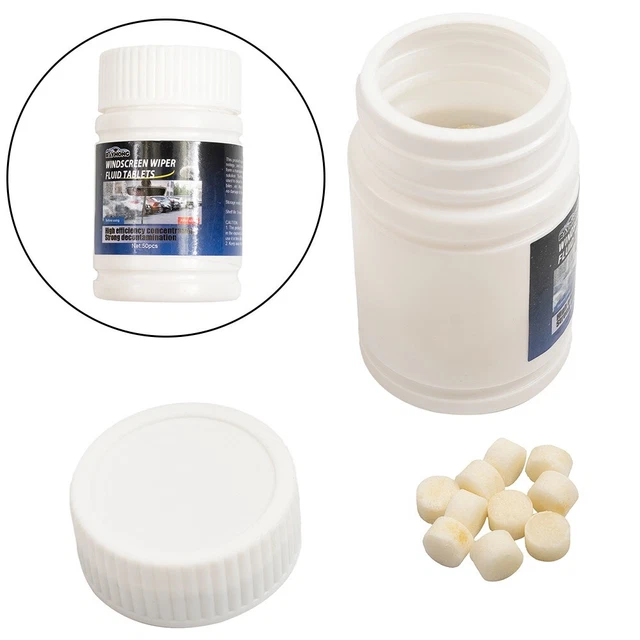 50x Windscreen Cleaner Effervescent Tablets-Car Washing Cleaning Agent Tablet
