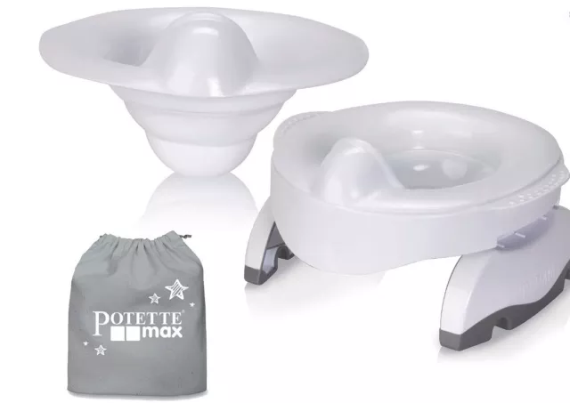 Potette Max 3-in-1 Travel Potty Award-Winning Compact Foldable Potty and Seat