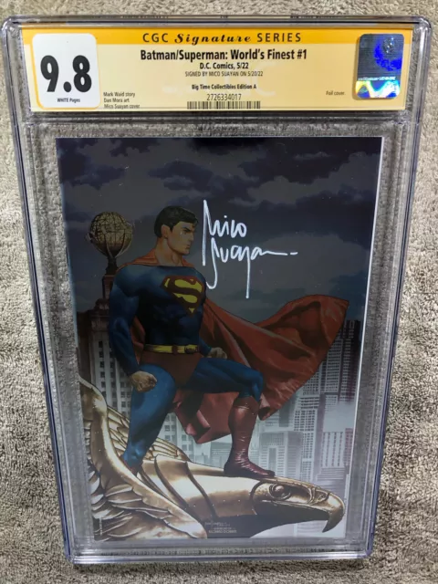 Superman World's Finest 1 CGC SS 9.8 Suayan Foil Virgin Variant 5/22