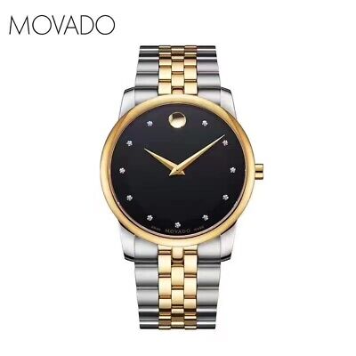 Movado Museum Classic Two-Tone Diamond Men's Watch 0606879