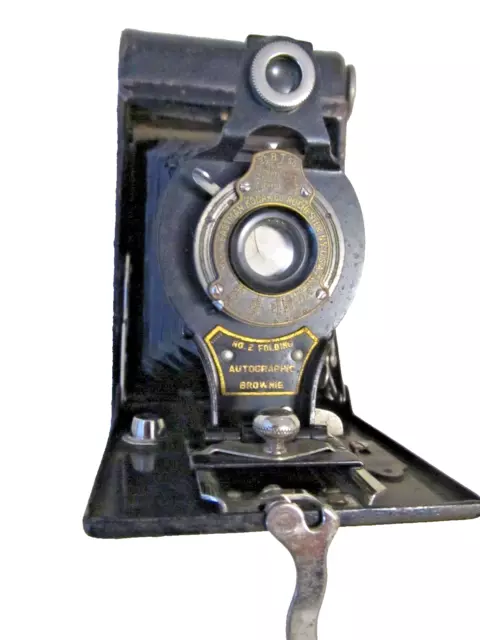 Antique 1915-1925 KODAK Folding No2 Autographic Brownie Camera