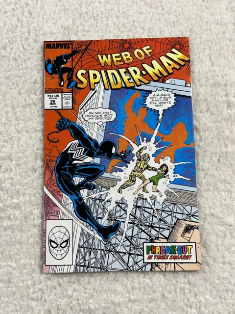 Web of Spider-Man 36 1ST Appearance Of Tombstone Marvel Comics 1987