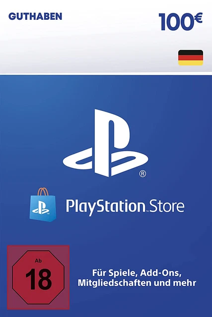 100 euro carta PSN DE - credito Playstation Network 100 € codice digitale - solo DE