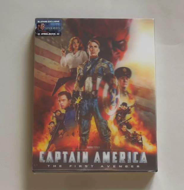 Captain America The First Avenger - Blufans Lenticular 3D+2D Blu-Ray Steelbook