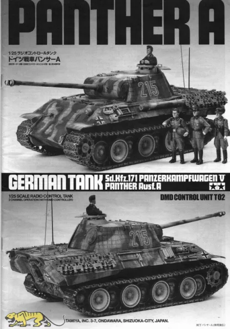 Tamiya 1055944 Bauanleitung für Tamiya 56601 - RC Panther Ausf. A - 1:25