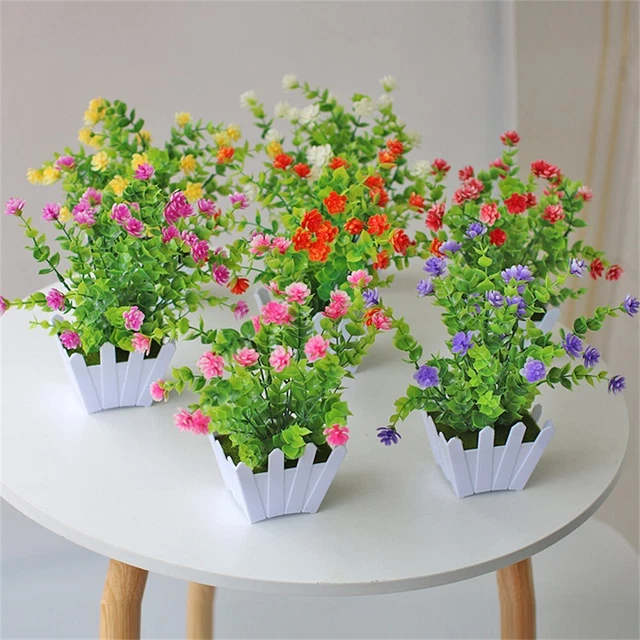 PIANTE BONSAI ARTIFICIALI realistiche in vaso fiori realistici per