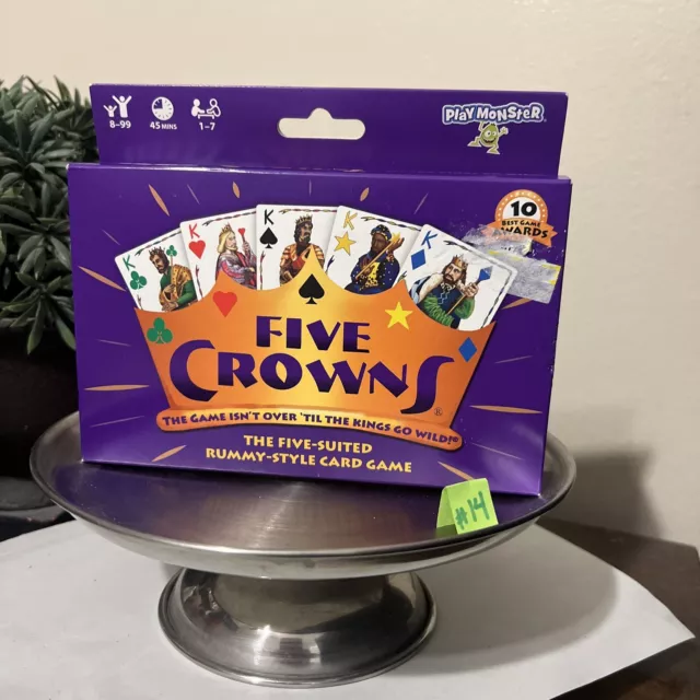 Five Crowns Card Game Rummy Style - Family Fun Game Kids Can Play new