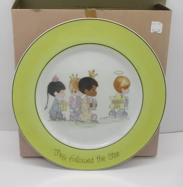 1980 Precious Moments Collector Plate "They Followed The Star"