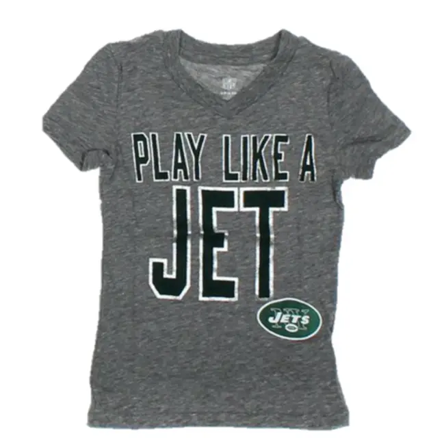 Little Girl's New York Jets "Play Like A Jet" T-Shirt, Size 6X, Retail $20.00