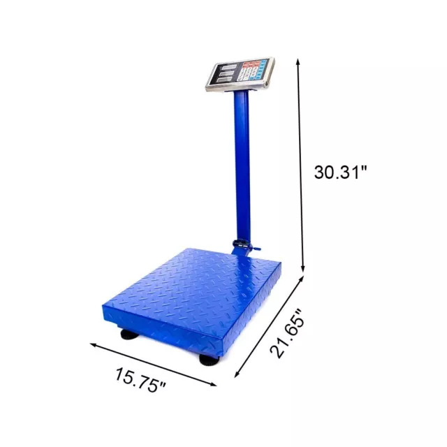 New Heavy Duty 150KG LCD Digital Industrial Platform Postal Weighing Scales UK 3