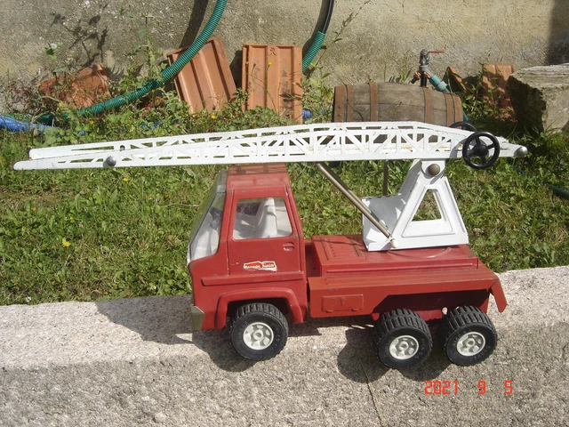 Ancien Camion De Pompier En Tôle, Fireco Timton Falls, Cozan Espagne Imgx500 5753