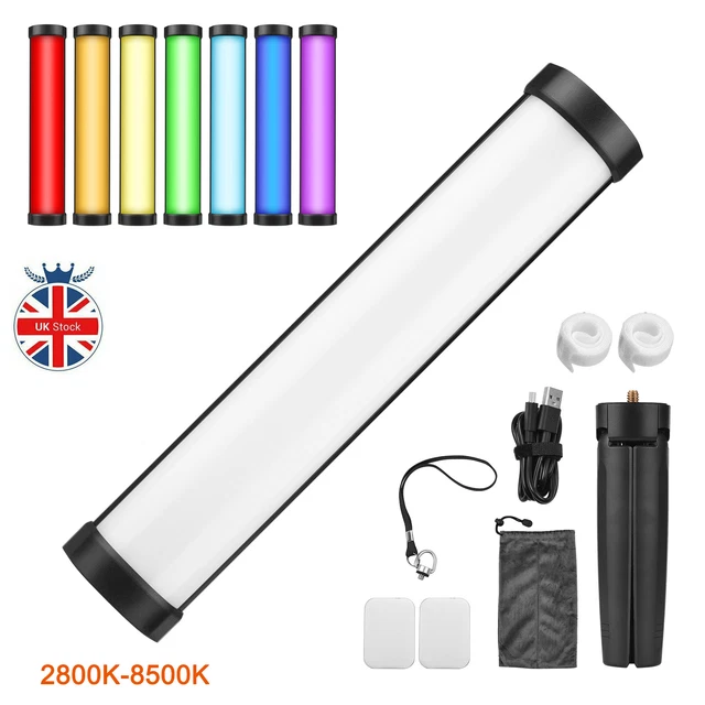 FLASHOOT FL-T6 Mini Portátil RGB LED Tubo Tubo Luz para Stream Shoot Reino Unido