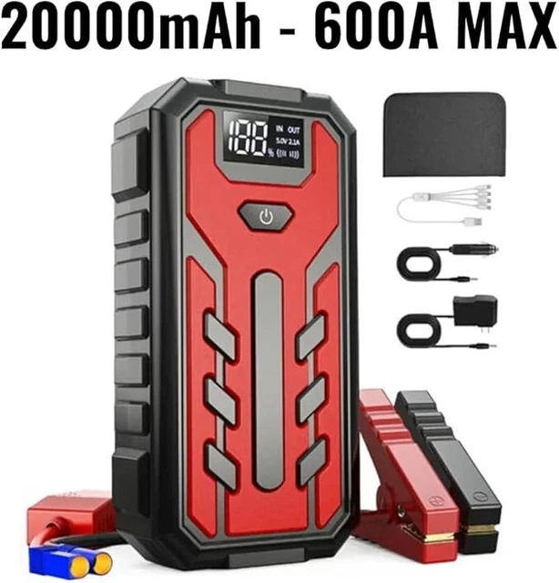MAXTOOLS JS500 Avviatore Emergenzia Auto 12V 2200A - Power Bank Per Auto Con Torcia LED E USB | Per Batterie Scariche - Foto 3