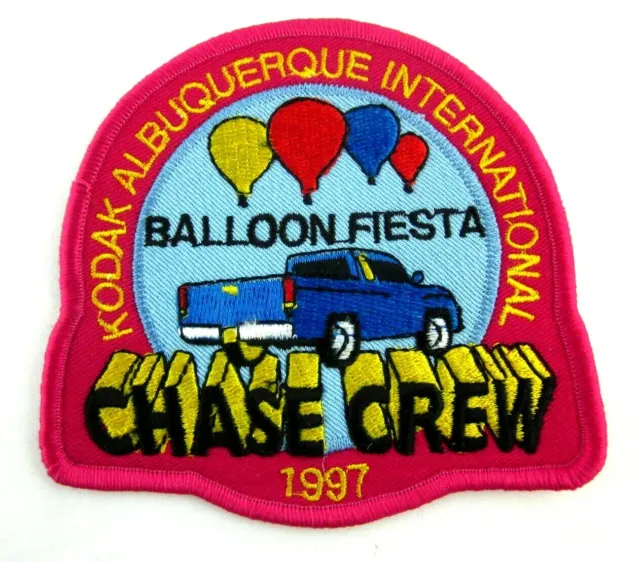 1997 Albuquerque International Balloon Fiesta Chase Crew Patch 4" x 3 3/4"
