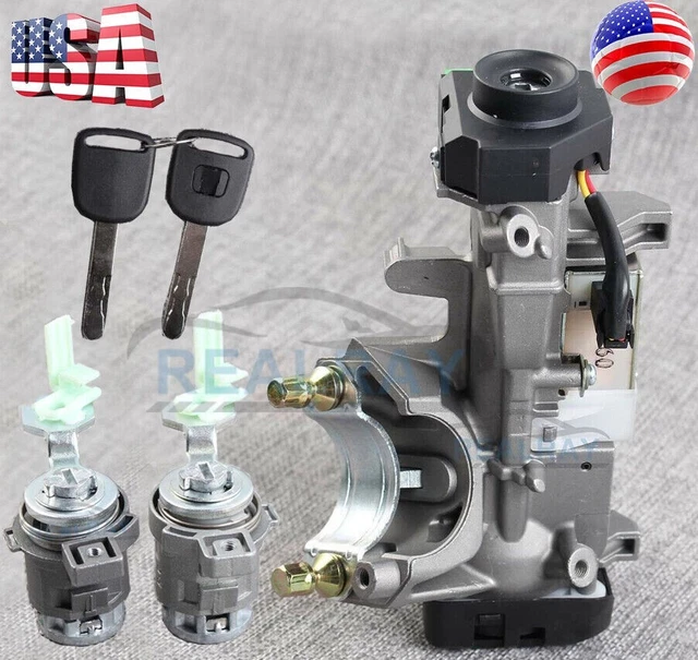 COMPLETE SET IGNITION Switch Cylinder Door Lock Key For 20032011 Honda