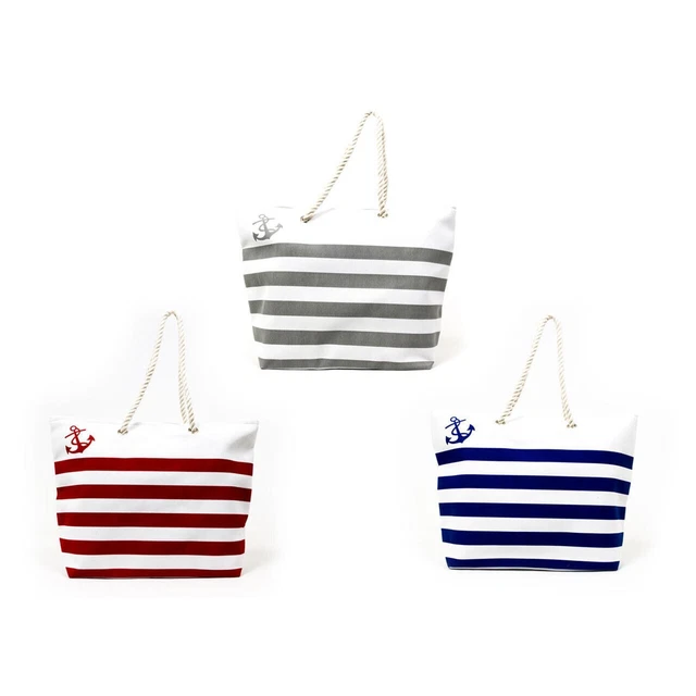 BORSA MARE SPIAGGIA beach grande con chiusura zip e tasca interna