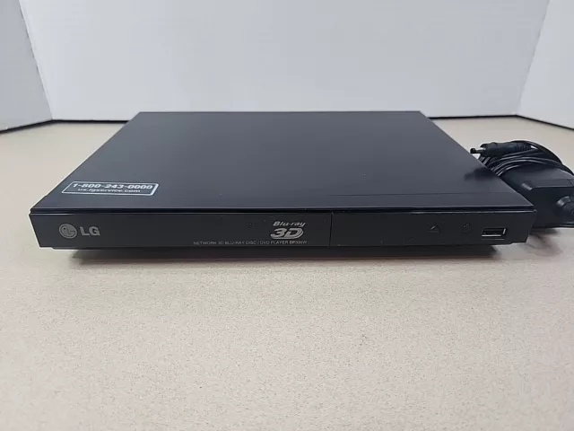 LG BP335W 3D Blu-Ray Disc DVD Player W/ Power Cord (NO REMOTE) Tested