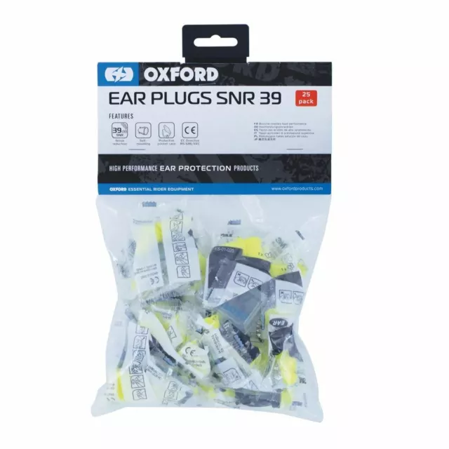 Oxford Earsoft FX selbstformende Ohrstöpsel - 25 Paar SNR39 (OX625) - kostenloser Versand