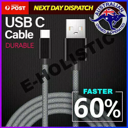 2m 3m Type C USB C 3.1 FAST CHARGE Charger Cable For Samsung S22 iPhone 15 Pro M