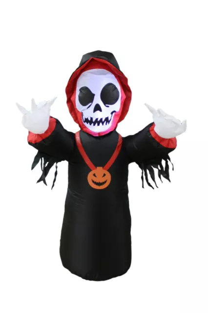 Halloween Inflatable Lighted Skeleton Ghost Outdoor Yard Garden Decoration Prop