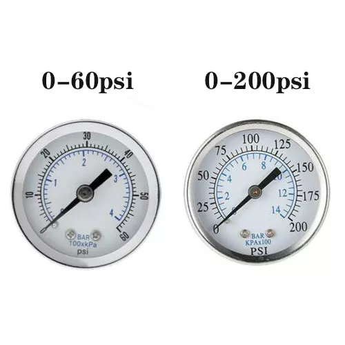 Practical Pool Spa Filter Water Pressure Gauge Mini 0-200 PSI 0-14 Bar U5