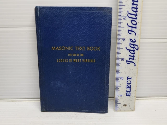 Vintage Masonic Lodge Textbook WEST VIRGINIA Complete