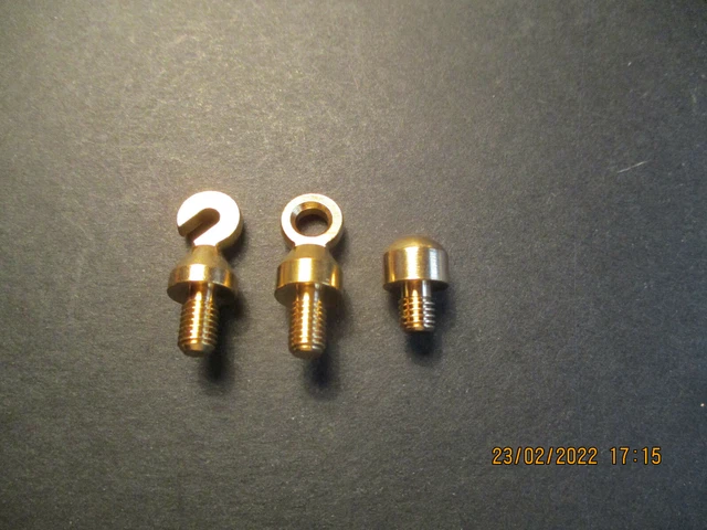 Long Case Clock Chain End Hook In Brass 8 Day Weight Spare Parts - Foto 3