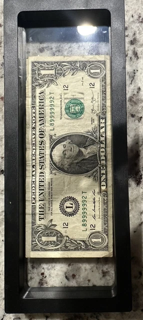 6-of-a-kind One Dollar Note Fancy Serial Number One Dollar $1 Bill 2013