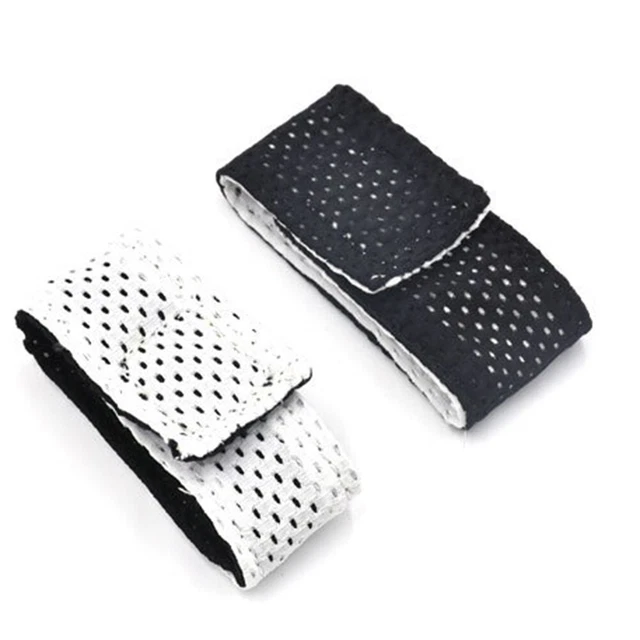 Sportswear Ärmel Hemdärmel Strap 2.5*19cm Schwarz-weiß Atmungsaktives Mesh