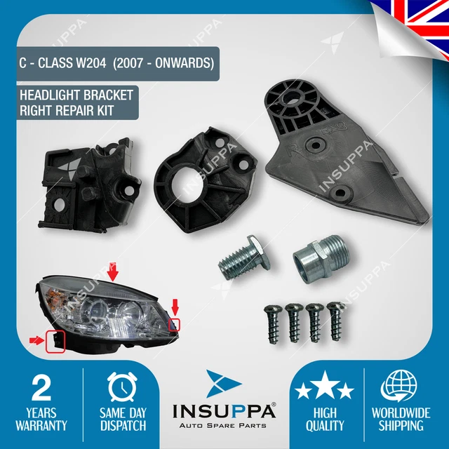 HEADLIGHT BRACKET REPAIR Kit Right For Mercedes Benz CClass W204