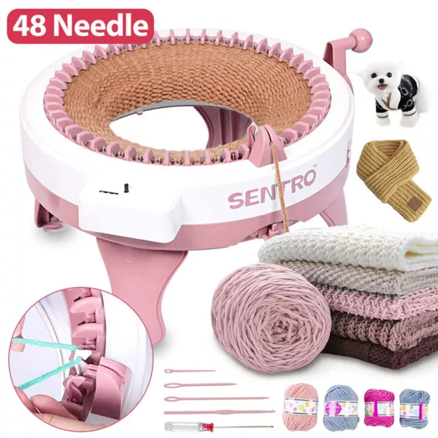 48 Needle DIY Hand Knitting Machine Loom Hat Kids Tools Fun Knitting Kids NEW