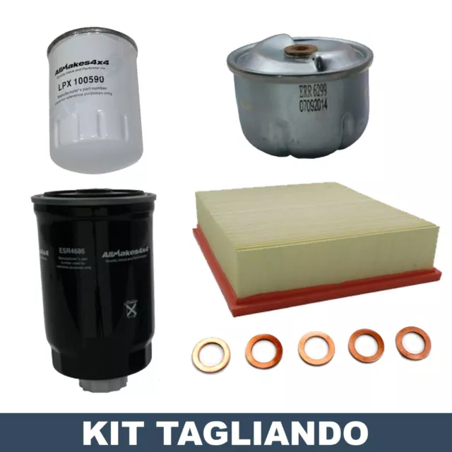 Kit Tagliando Filtri Aria Olio Per Land Rover Defender 90 110 Discovery 2 Td5