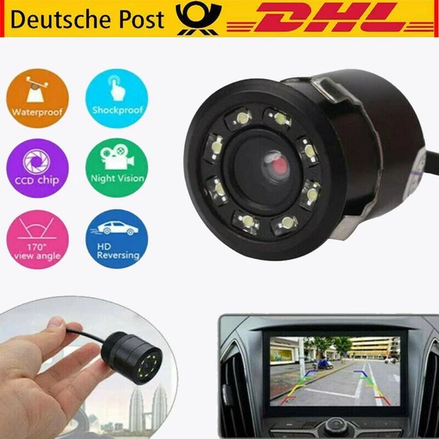 Telecamera di retromarcia telecamera auto sottostruttura 170° grado angolo di visione metallo impermeabile DE