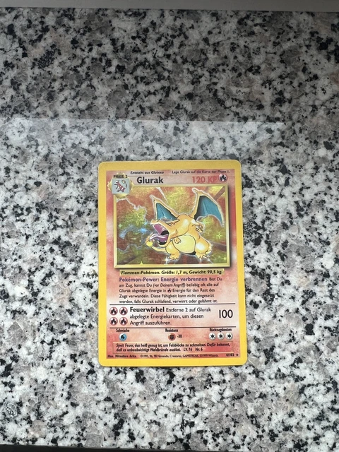 Glurak 4/102 - Base Set Holo Deutsch Charizard Pokemon