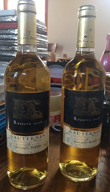 Sauternes-Johanes Boubée-Reserve 2006-Bordeaux-Parfaitement Conservé-Note 4/5