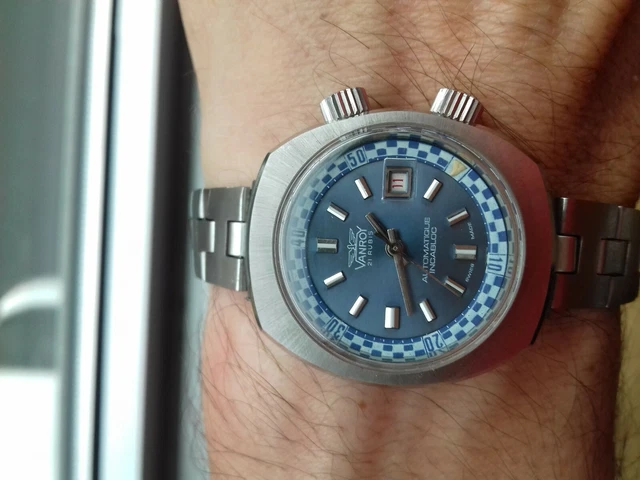 Montre Vanroy Automatique Compresseur Square Calendar – Vintage Années 60, Suisse, Neuve
