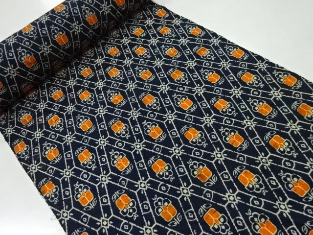 83337# Japanese Kimono / Bolt For Kimono / Rhombus With Flower
